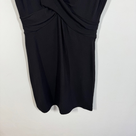 Derek Lam 10 Crosby Black Sleeveless Twist Front Mini Dress Gold Button Detail S - Picture 4 of 12